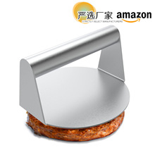 手动430不锈钢汉堡压肉器压榨机压饼器肉压板美式压肉神器