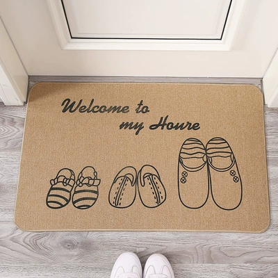 Avtomobil döşəmə paspasları – mat - welcome-to-my-home-4060cm-linen