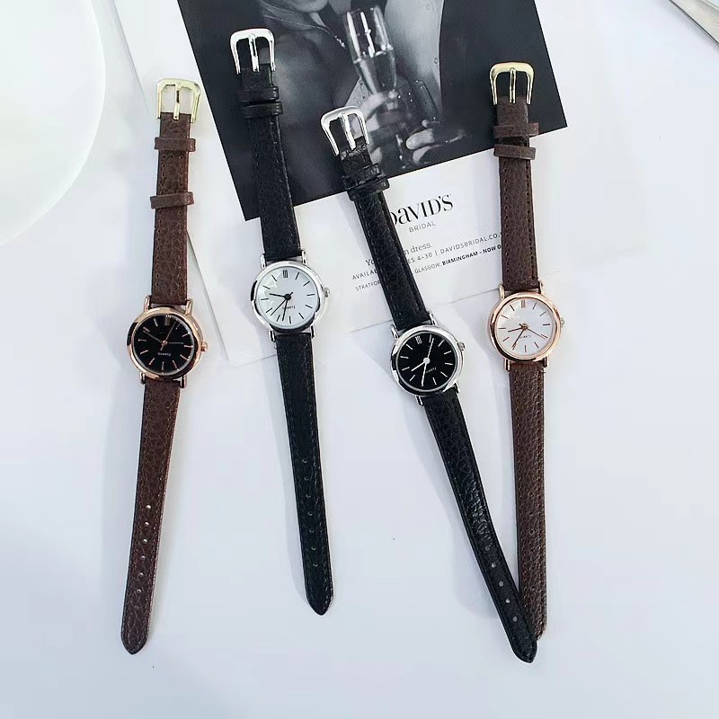 Cross-Border Hot-Selling Fashion Small Dial Simple Casual Quartz Women's Watch Wholesale