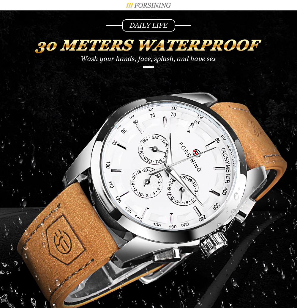 Men's Mechanical Watch Automatic Functional Glow In The Night_voghion.com