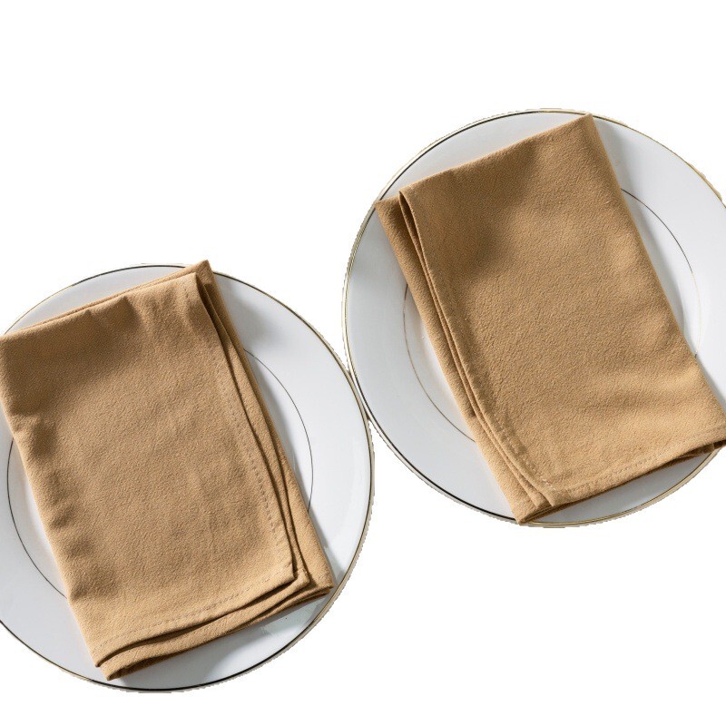 纯棉纯色餐巾餐垫外贸隔热垫氛围感桌面布艺婚礼餐巾垫Napkins|undefined