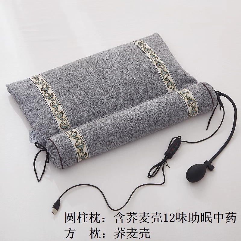 そばとカッシアの種子頚椎枕、頚椎保護枕、睡眠補助キャンディー、円筒形アンチアーチ牽引枕|undefined