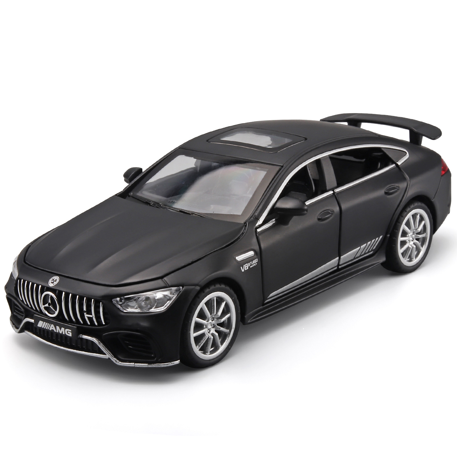 (Caja de color) Nuevo modelo de coche 2020 Mercedes C63GT, juguete de coche de aleación con sonido y luz, fabricante mayorista