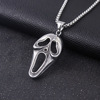 Double-sided necklace, fashionable pendant for beloved suitable for men and women, European style