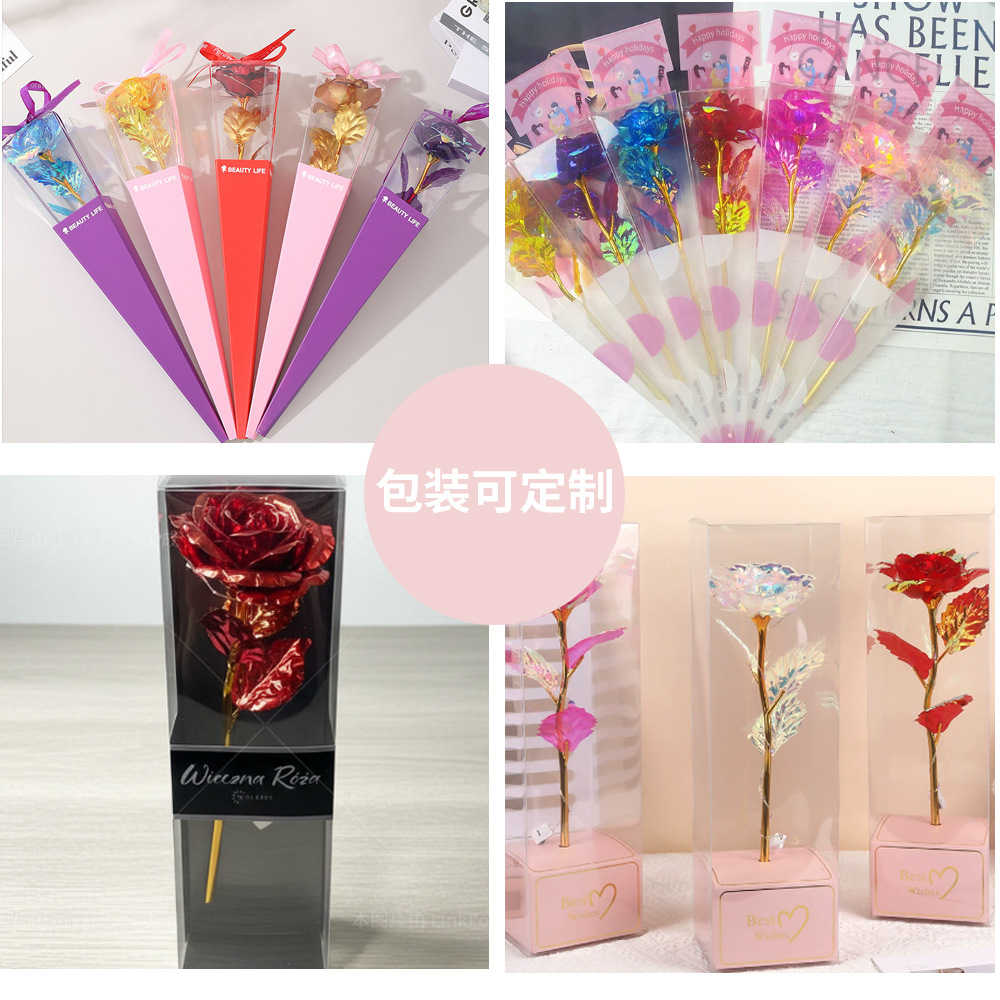 Jiao Yan flores eternas flores bonos de oro simulación del día de la madre creativo regalos del día de San Valentín regalos al por mayor transfronterizos