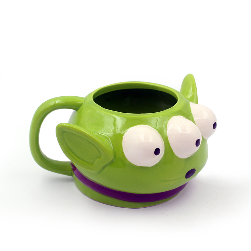 Taza de cerámica de monstruo famosa en internet, estilo europeo y americano, taza de monstruo de ojos grandes, éxito de ventas transfronterizo.