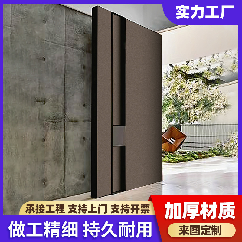 Factory direct supply explosion-proof glass anti-theft door villa courtyard door into the household cast aluminum door rural self-built house