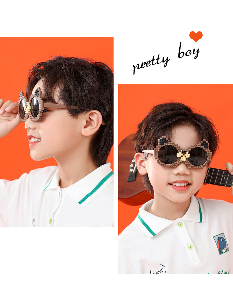 Cartoon Style Cute Cat Ears Pc Special-shaped Mirror Full Frame Kids Sunglasses display picture 2