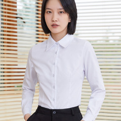 直销春夏新款白领衬衣女长袖职业上衣大码正装女士白衬衫