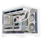锐喜追影M360海景房MATX全侧透机箱钢化玻璃支持360水冷游戏电竞