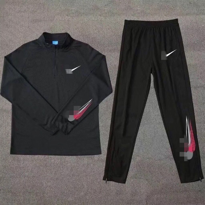 Sports Track and Field Training Long-Sleeved Long Pants Quick-Drying Suit for Men and Women Running Physical Exam Competition Clothing Loose Quick-Drying Half-Zip Sports Track and Field Training Long-Sleeved Long Pants Quick-Drying Suit for Men and Women Running Physical Exam Competition Clothing Loose Quick-Drying Half-Zip