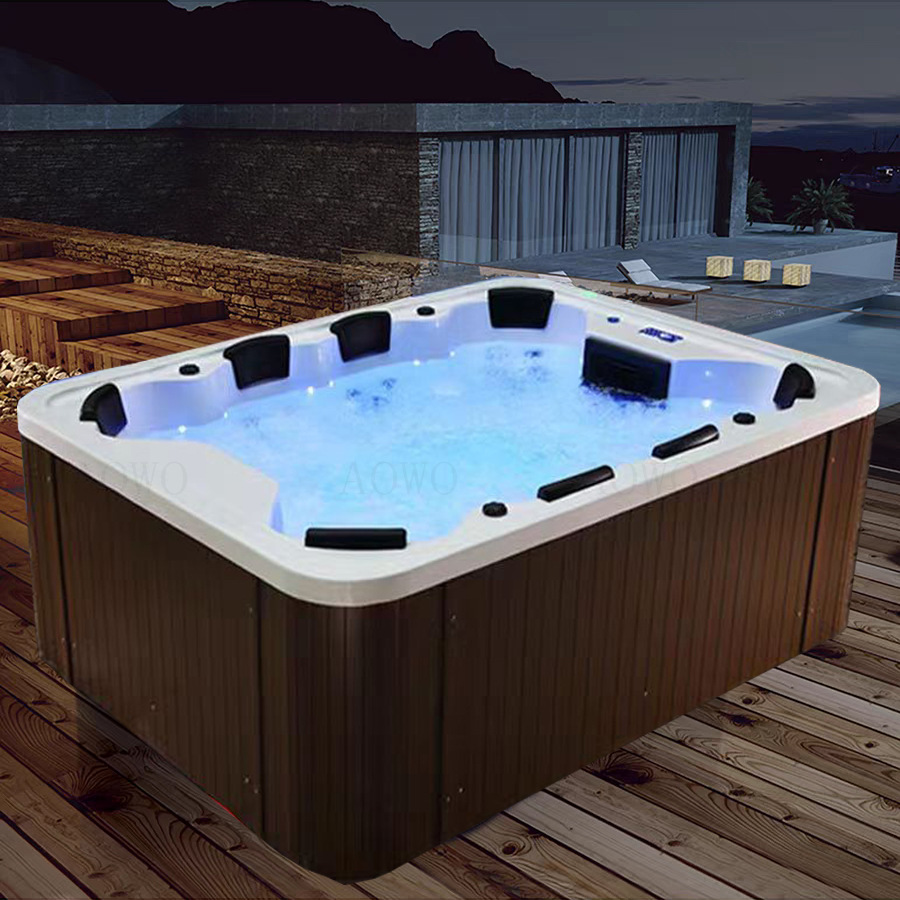 8 personas piscina de masaje al aire libre spa baño con TV spa baño clubhouse hotel villa uso