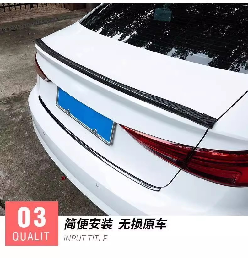 Automobile general modified tail non-perforated trunk constant wind wing pressure tail spoiler decoration accessories