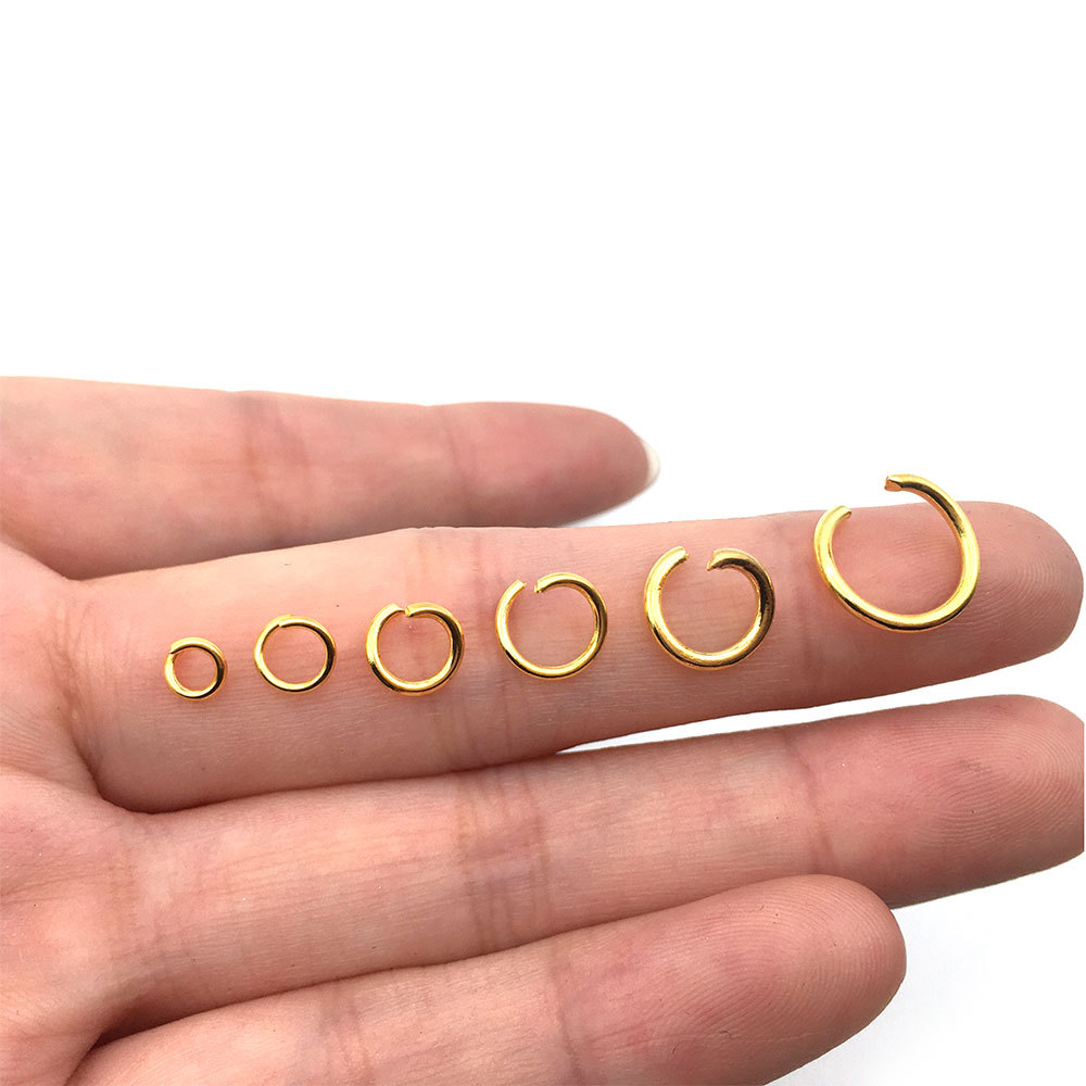 15g Open Jump Ring Single Ring O-Ring Connecting Ring Open Ring Connecting Ring DIY Jewelry Accessories Bracelet Material Kit Zhongcheng 4