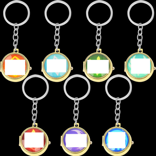 Shen's Eye Rotating Pocket Watch COS Student Men and Women Rotating Flip Necklace Keychain Pocket Watch Time Watch