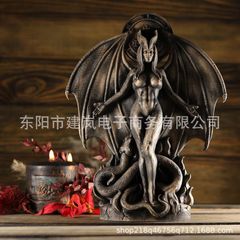 国境を越えた新しいリリス伊南娜像樹脂工芸品はハロウィーン装飾品の家庭プレゼントを飾っている