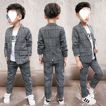 实商小童西服童装男童秋装套装2024新款潮休闲西装中大童帅气洋气