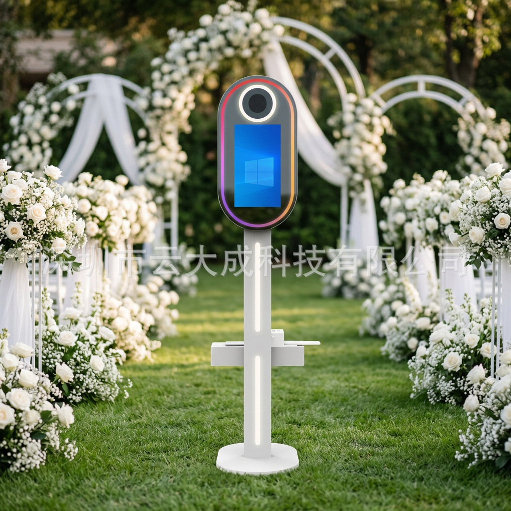 照相亭自拍神器AI拍照一体机360旋转自动拍照一体机液晶照相