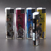New product 539 fluorescent direct wind -proof windproof lighter manufacturers sell electronic direct ads lighter