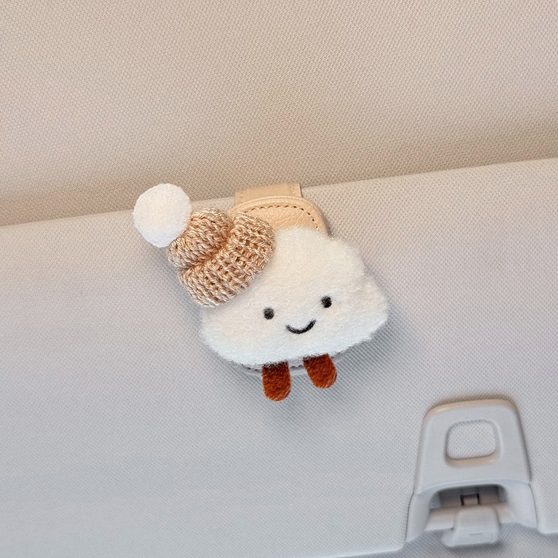 Car-Mounted Cloud-Shaped Glasses Clip for Car Sun Visor, Multifunctional Sunglasses Holder, 2026 Card and Ticket Clip