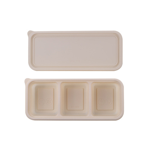 一次性玉米淀粉餐盒单格分格可降解食盒商用分格外卖打包套餐饭盒