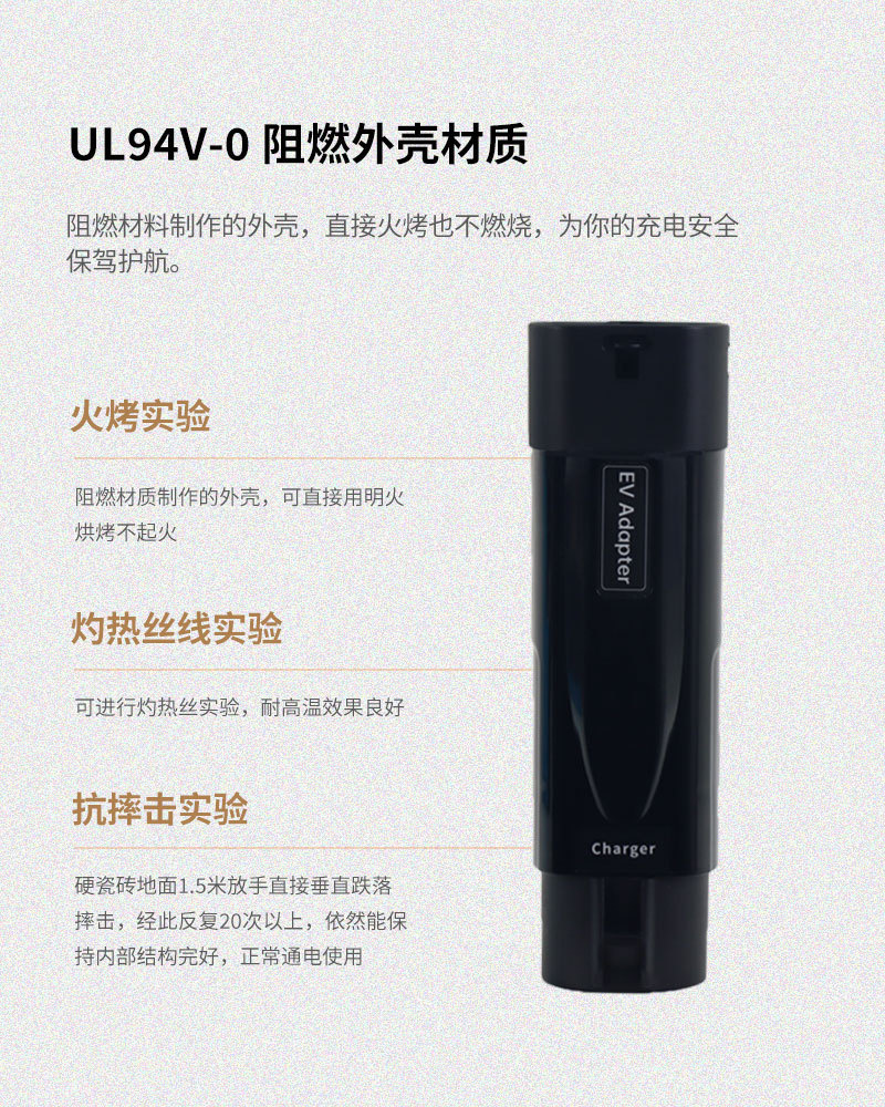 Charging converter for new energy vehicles, American standard to European standard, TYPE1 to TYPE2, American to European car adapter