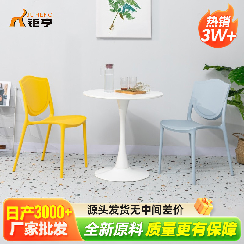 Nórdico Internet celebridad negociación comedor silla leche té tienda respaldo taburete simple oficina en casa maquillaje apartamento silla de plástico