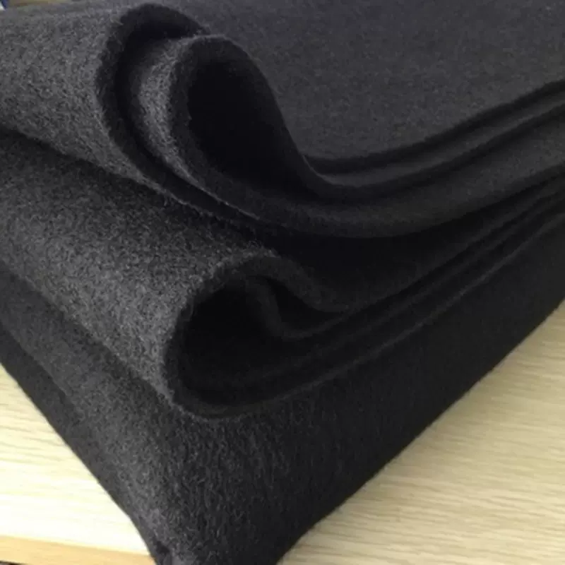 阻燃耐高温无纺布预氧纤维针刺布多用途基布 预氧丝针刺黑色毛毡