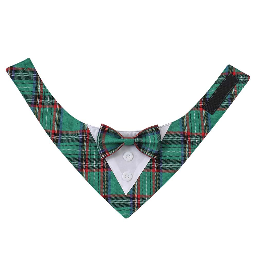 TANPOPO transfronterizo para Navidad cuadrada mascota corbata toalla triangular velcro toalla toalla de saliva para perros bufandas
