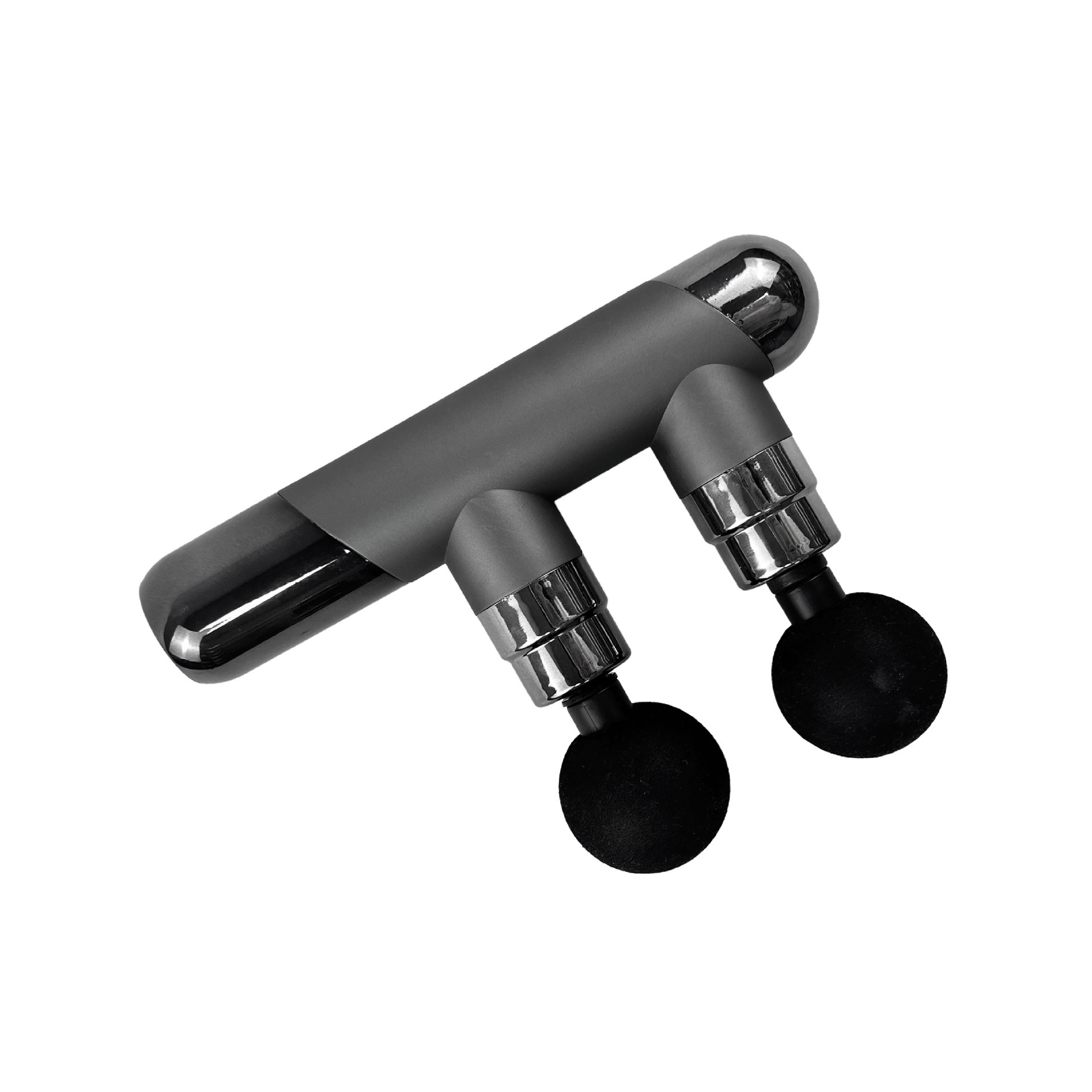 Cross-border fascia gun muscle massager muscle membrane multifunctional neck membrane relaxation vibration fitness electric double head neck membrane gun