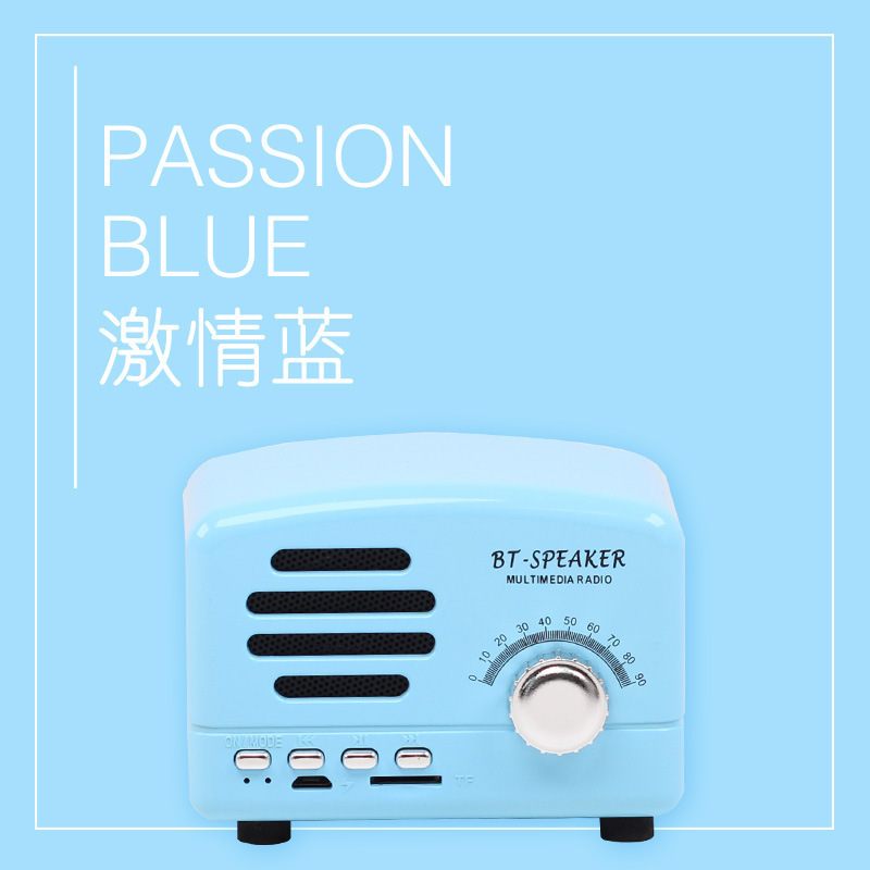 Diy企業ロゴbluetoothスピーカー少女心ミニカード無線新型レトロスピーカースマート携帯オーディオ|undefined