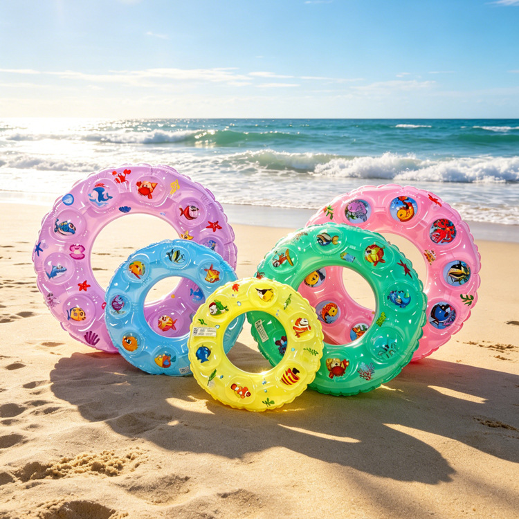 Anillo de natación infantil de plumas de mar para bebés de 3 a 6 años de edad para adultos engrosados inflables anillo infantil axillar fábrica al por mayor