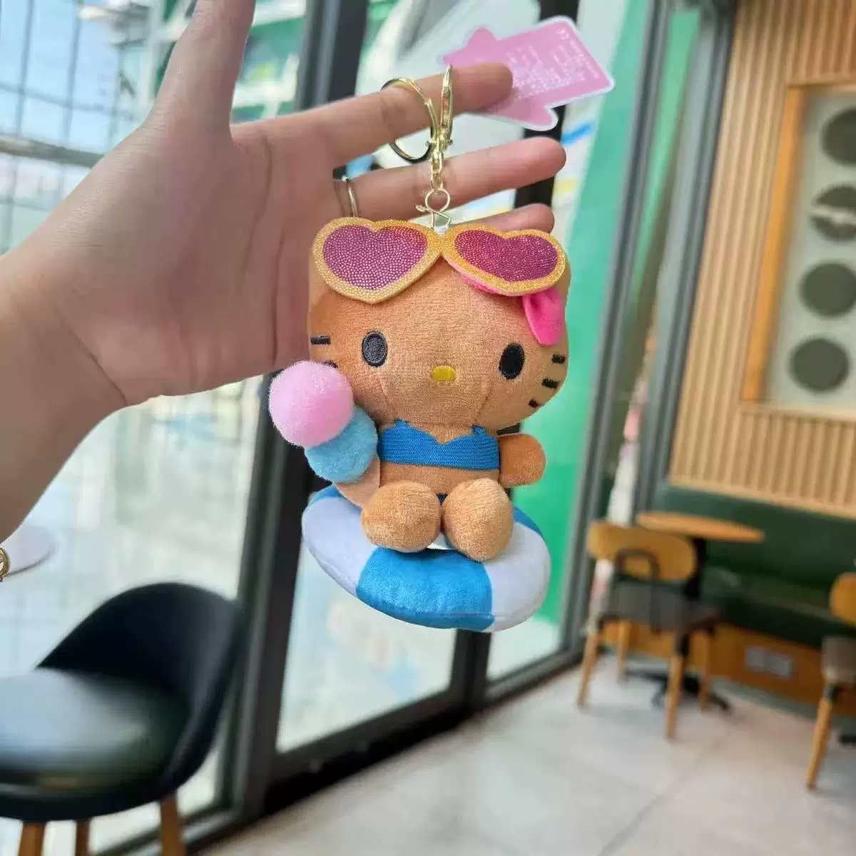 Плюшевый брелок (Sanrio) Hello Kitty, плюшевая кукла-талисман, размеры 10–16 см
