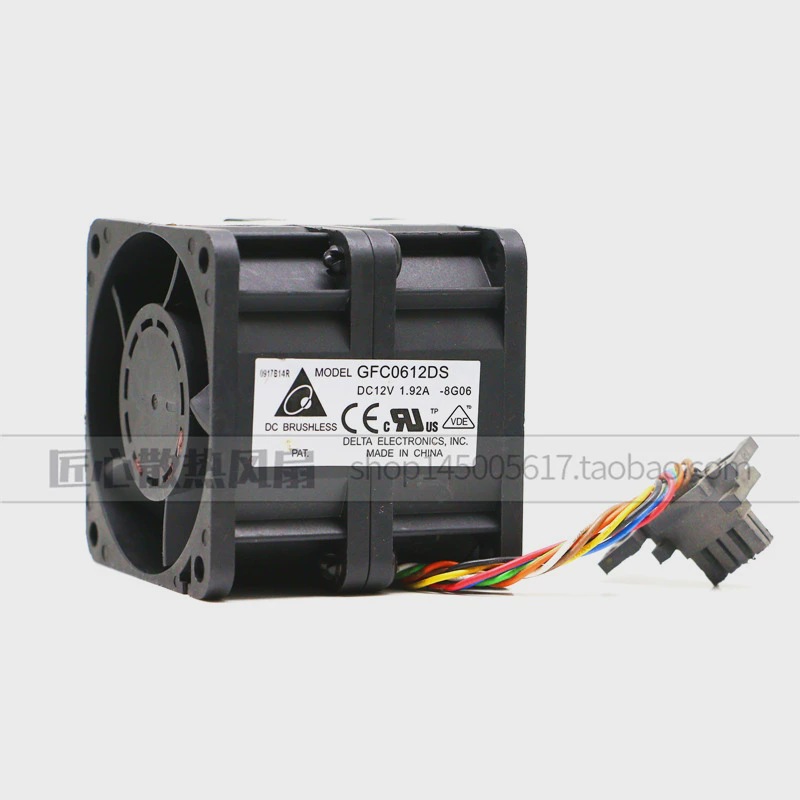 原装台达 6056双电机 6CM高转速暴力增压风扇12V 1.92A GFC0612DS