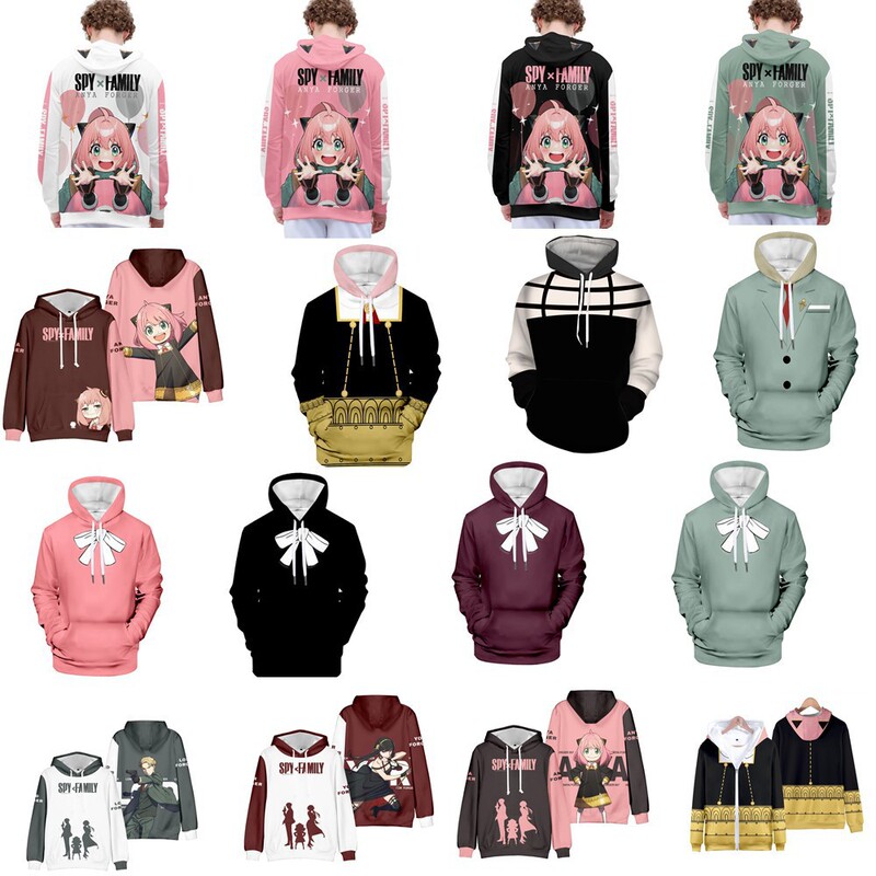 Cross-border new SPY play house spy×family Ania surrounding 3D digital printed cardigan Women's