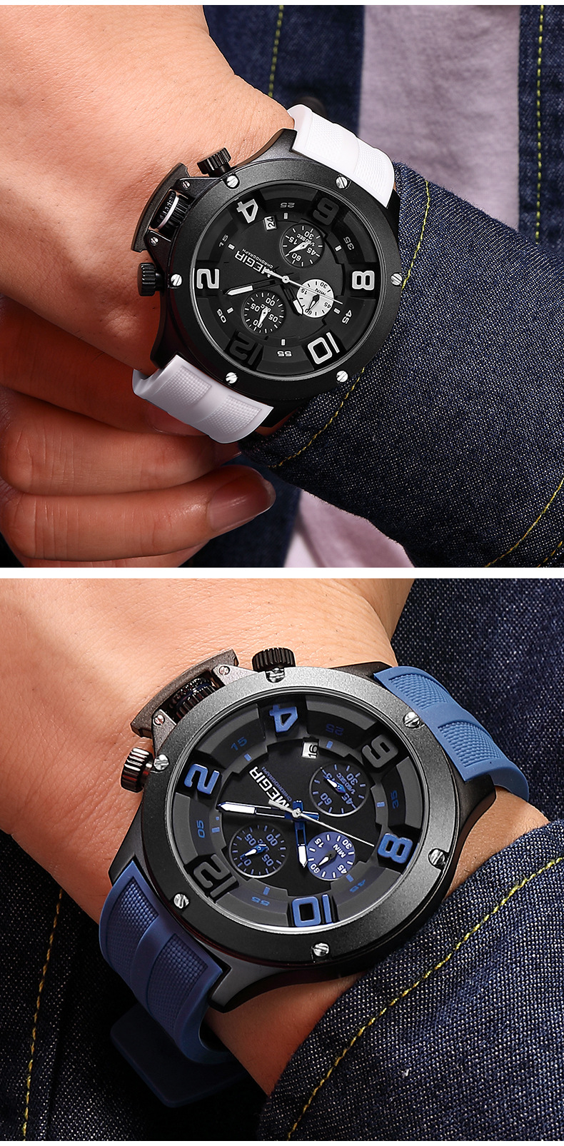 MEGIR Men's Sports Watch Image 11