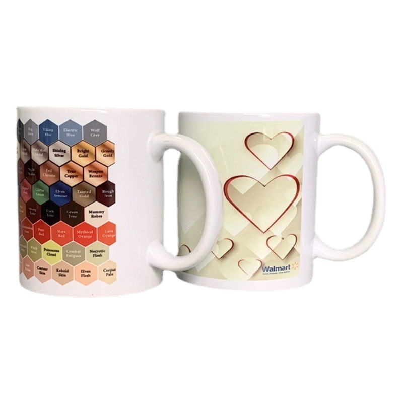 11oz sublimación Taza de cerámica en blanco taza recubierta taza de transferencia de calor taza de sublimación