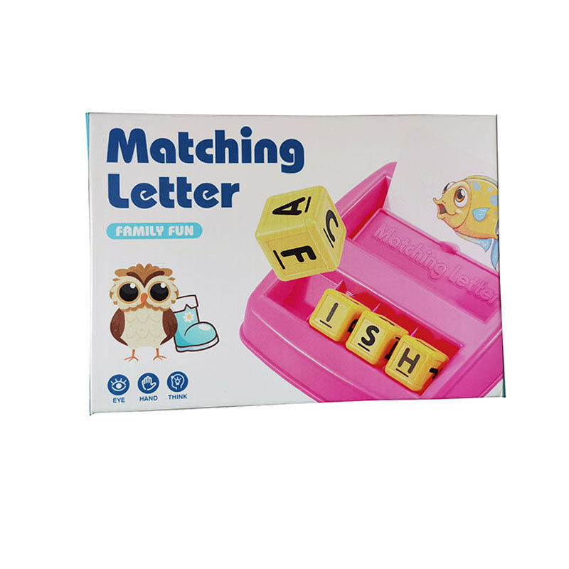 Inteligencia DE LOS NIÑOS Ciencia y educación letras que coinciden con palabras de ortografía niños Ilustración palabras en inglés tarjeta de memoria máquina de aprendizaje