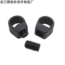 龙三厂家供应5227透明锁线扣电线松紧扣灯头线扣 欧规锁线扣