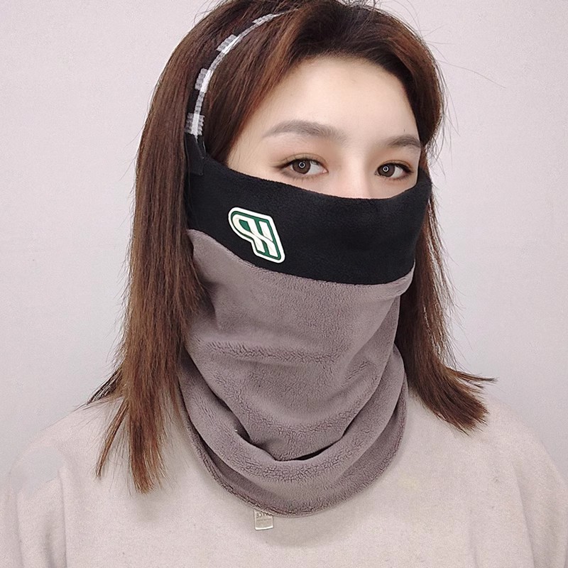 Ski Warm Mask for Men and Women in Autumn and Winter Thickeneded Velvet Face Protection Winter Mask Outdoor Windproof Neck Cover Cycling Mask