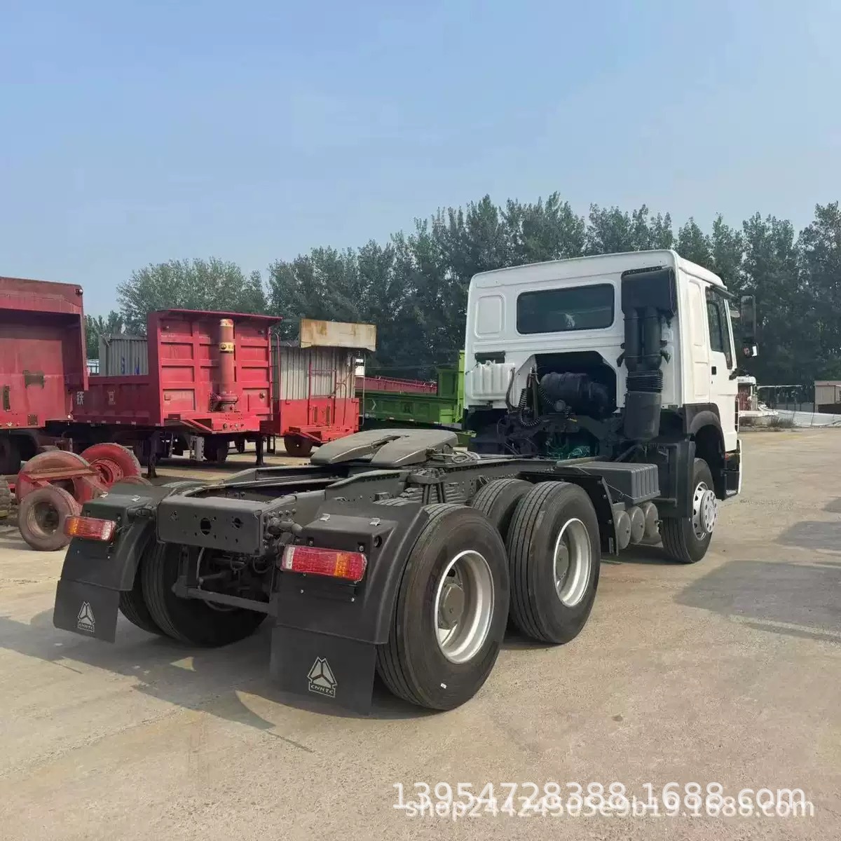 Used Sinotruk Dump Truck for Sale, Rear Eight-Wheel Dump Engineering Vehicle, Used Rear-Turn Howo Transport Export Vehicle