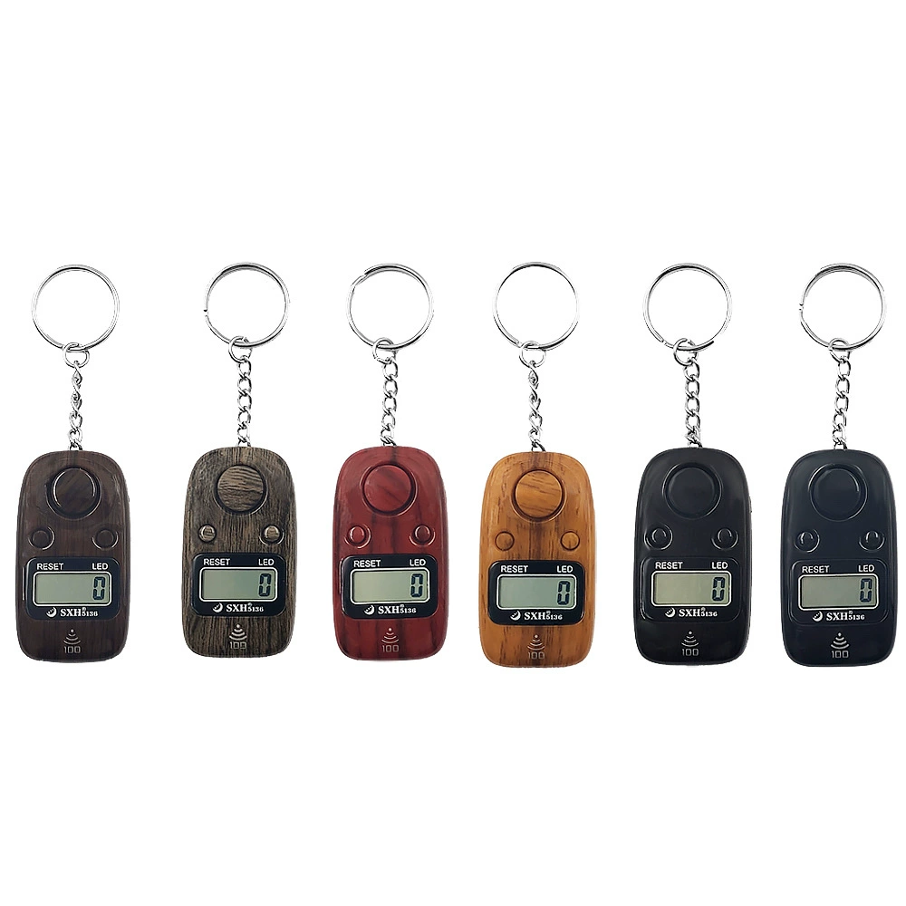 603 # Деревянный брелок с LED-дисплеем и электронным счетчиком до 99 999, оптовая продажа от производителя.