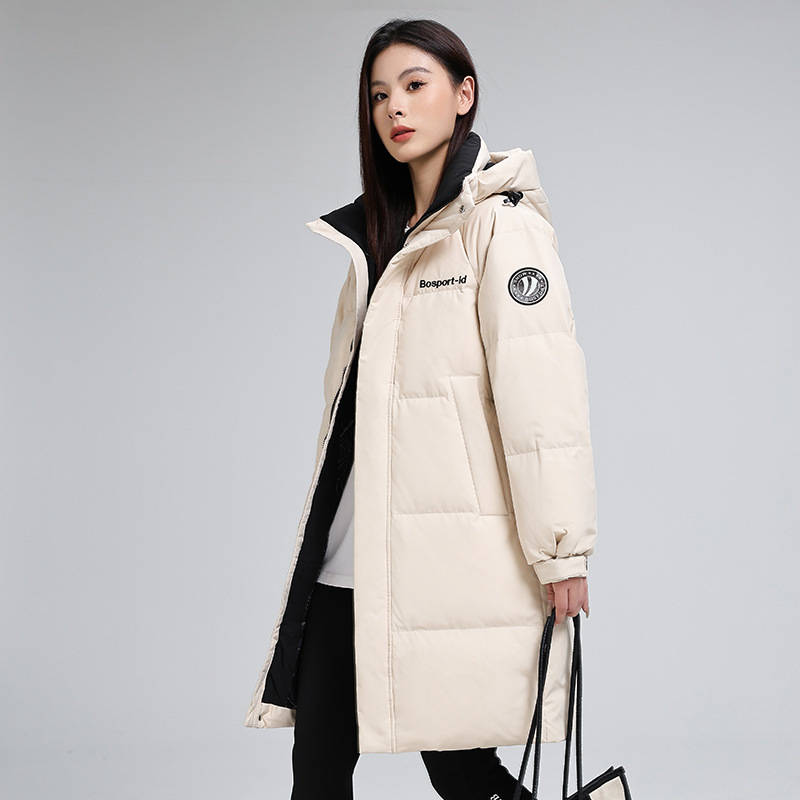 男女同款羽绒服中长款2025新款韩版宽松大码情侣休闲保暖外套时尚|undefined