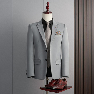 Free Shipping Spring and Autumn Korean Suit Men's Slim-fit Casual British Business Wear Small Suit Solid Color Jacket Groom Wedding