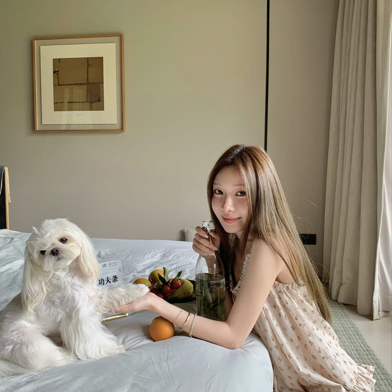 小宜 2.0小粉花·夏季新款薄款碎花吊带睡衣睡裙家居服套装|undefined