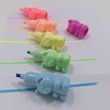 标新立异列举续集源头小熊笔标明荧光笔标榜记号组合五色套装熊笔