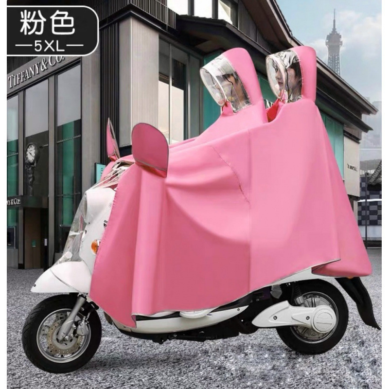 バッテリー電気自動車レインカバー透明EVA二人レインコート代運転マスク大人自転車バイクレインコート卸売り|undefined