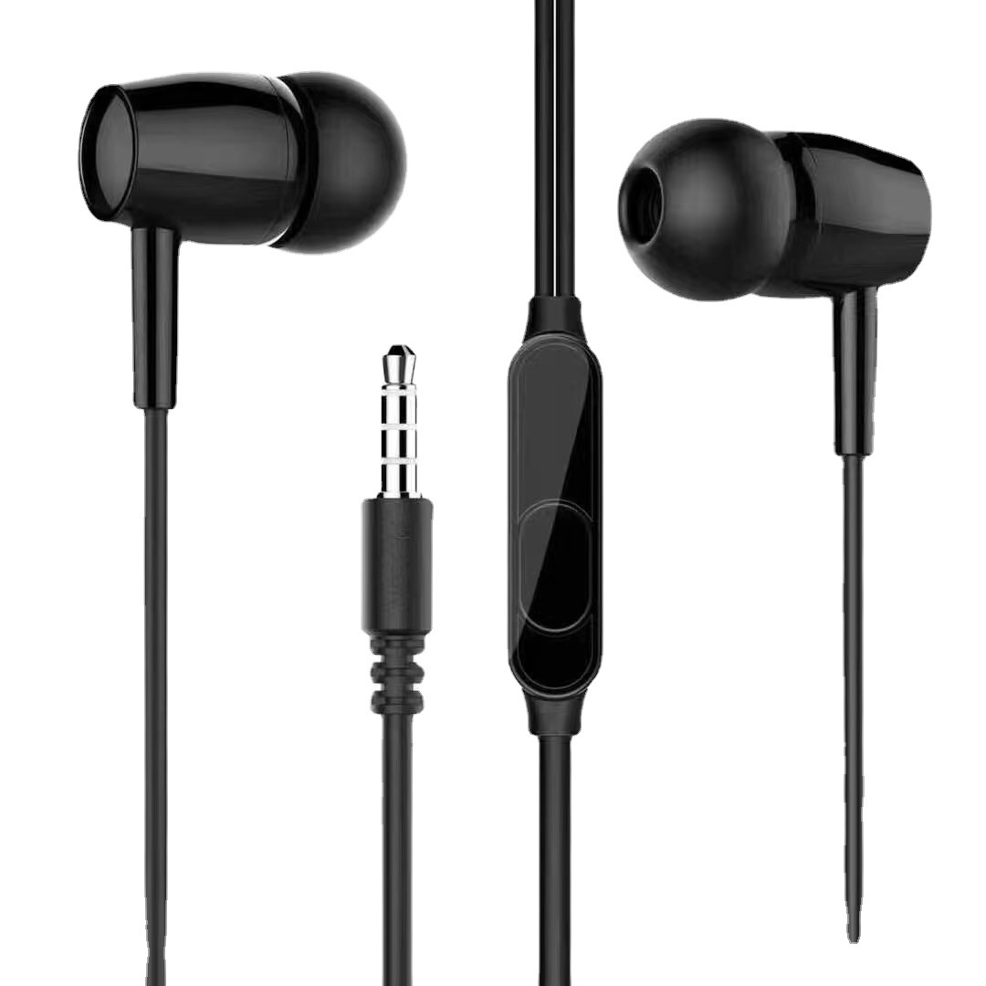 Comercio exterior transfronterizo L29/D21/U19 auriculares estéreo con cable con micrófono fábrica directa de pelo en stock suministro