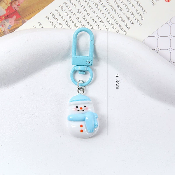 Christmas theme keychain/snowman