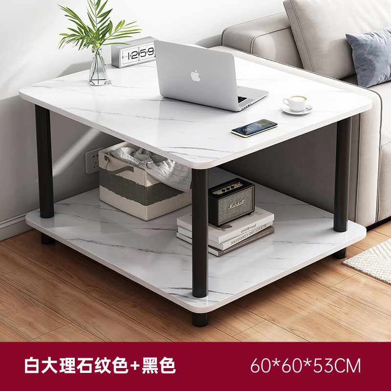 Doble capa sofá lateral varios luz sala de estar de lujo Casa balcón pequeña mesa cuadrada pequeño apartamento dormitorio italiano estante de almacenamiento de noche